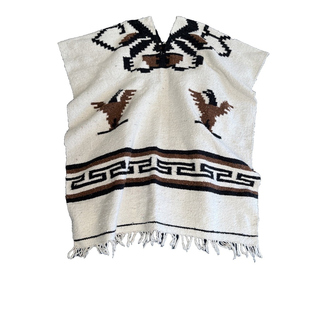 Native American Indian‎ Hand Woven Poncho Men's/Women's Classic